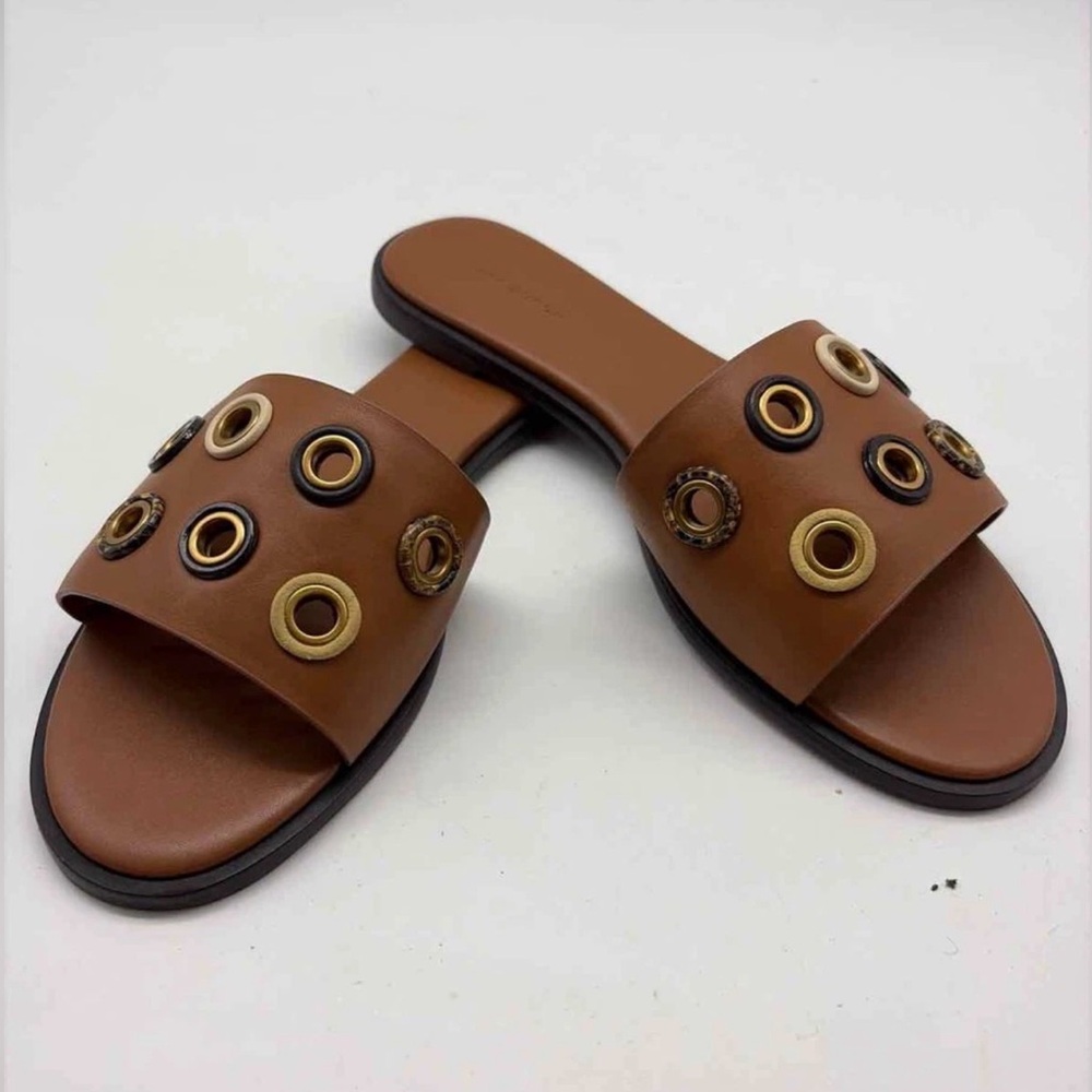 NEW Tory Burch Everly Slides in Classic Cuoco - Picture 2 of 8